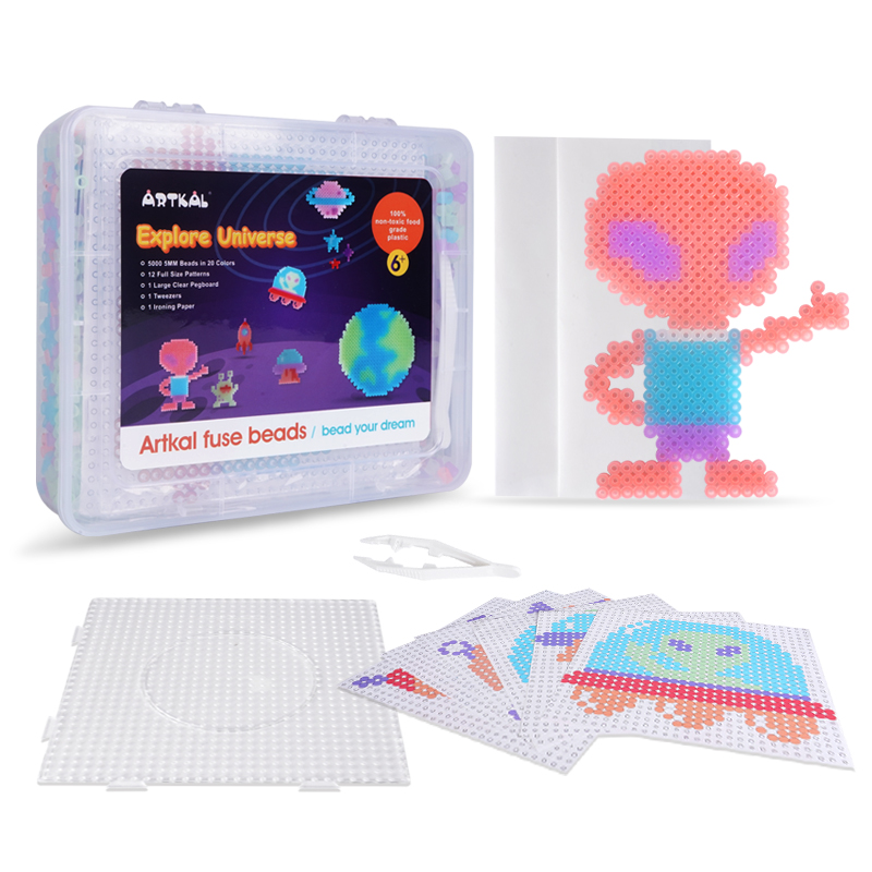 Artkal Glow In Dark Color 5mm Hama Beads Hama Perler Beads Kits For Kids Diy Educational Toys 