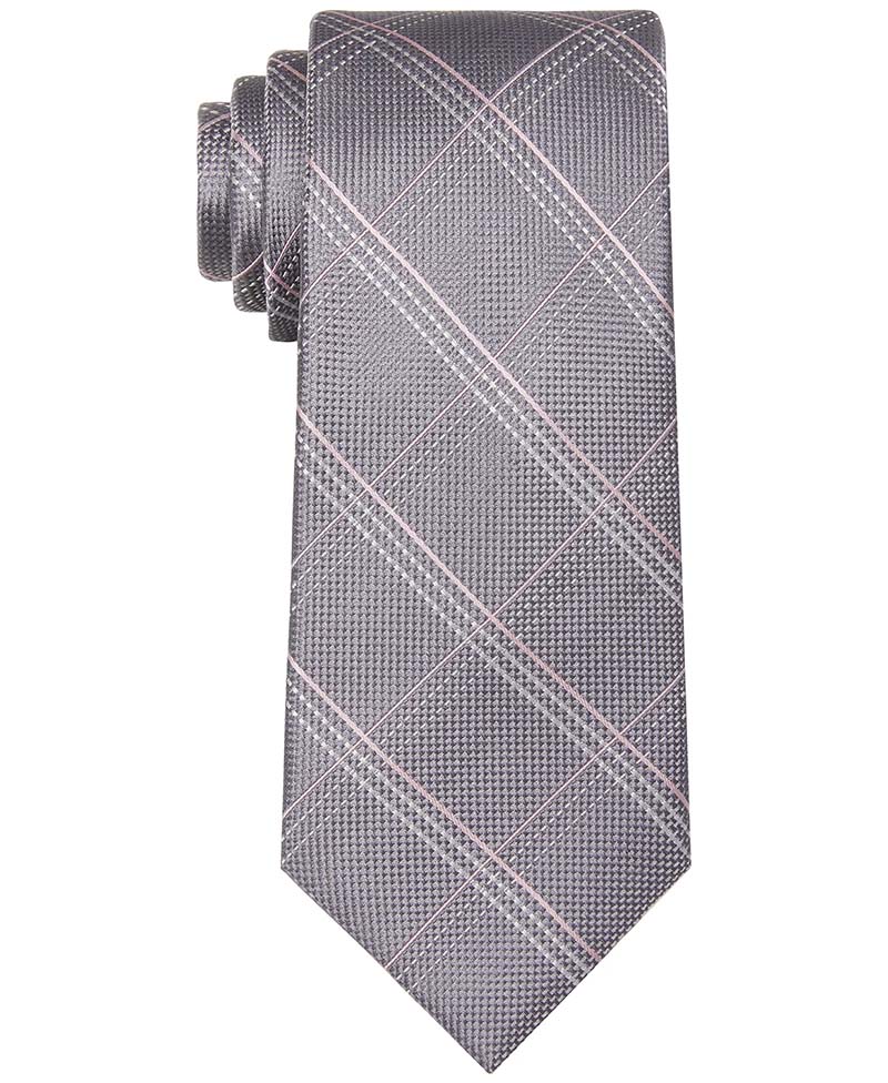 men's jacuqard silk check high quality hand made necktie