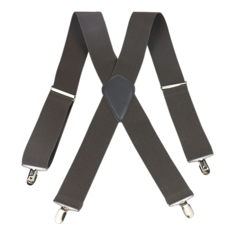 Solid Color Men'S Suspender 