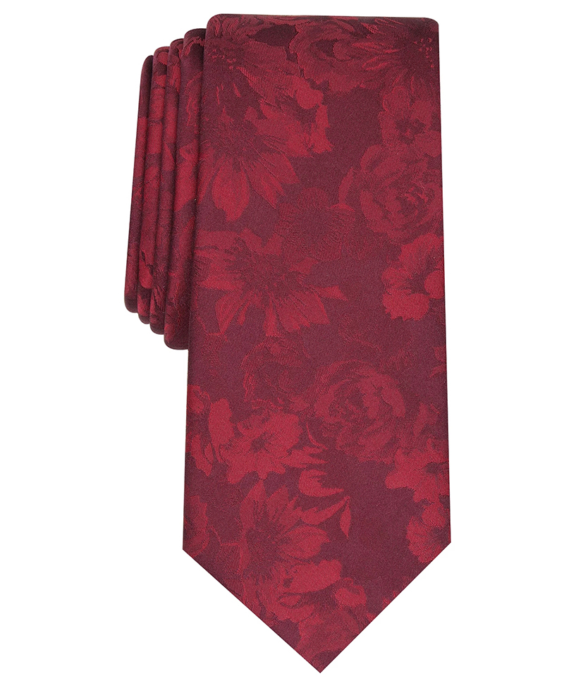 big flower tone on tone woven silk high quality necktie