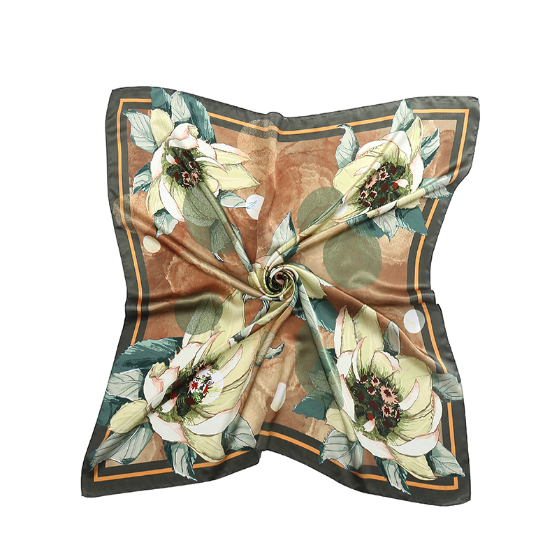 Cheapest Factory China Luxury Hot Sale Design High Quality Fashion Pure Silk Printing Square Scarf