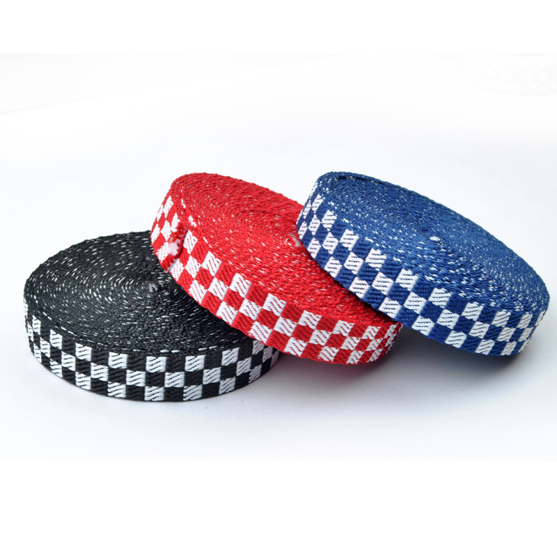  Custom Color Plaid Polyester webbing for pets