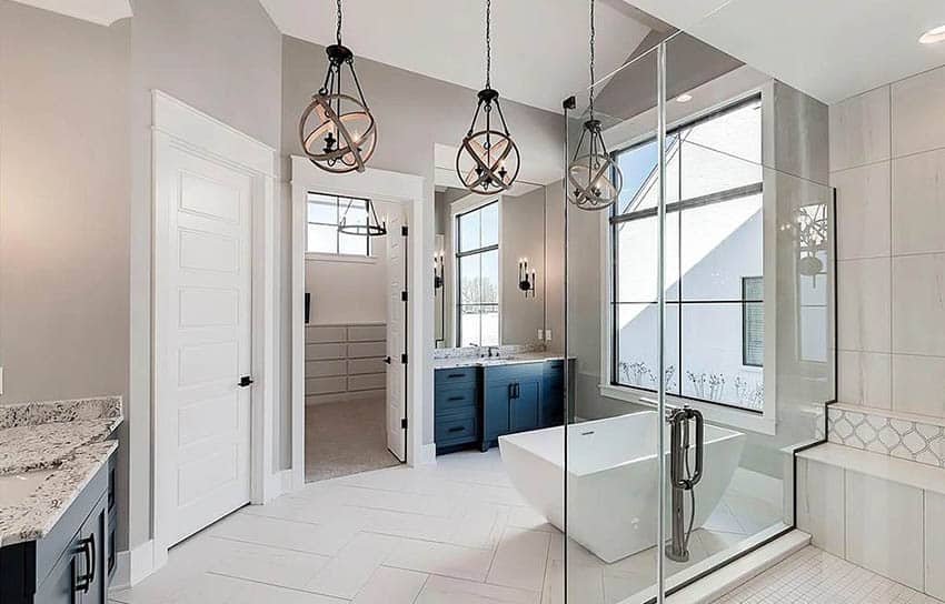 Stylish Half Wall Shower Glass Ideas for Your Master Bathroom