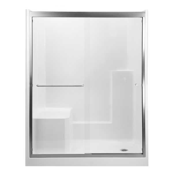 Frameless Shower Panel Fixed Shower Door In Brushed Nickel Without Handle Stegbar Frameless Shower Screens Prices  ourwolfden.com