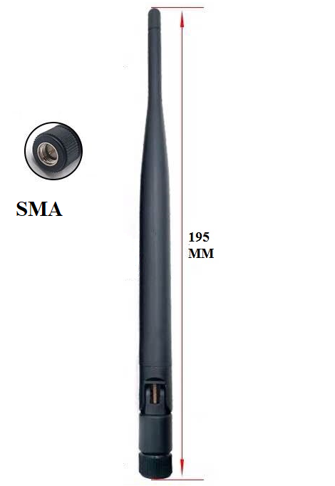 3G 4G 5g Folded Rubber with SMA Male Connector 5dB Gain 5g Antenna