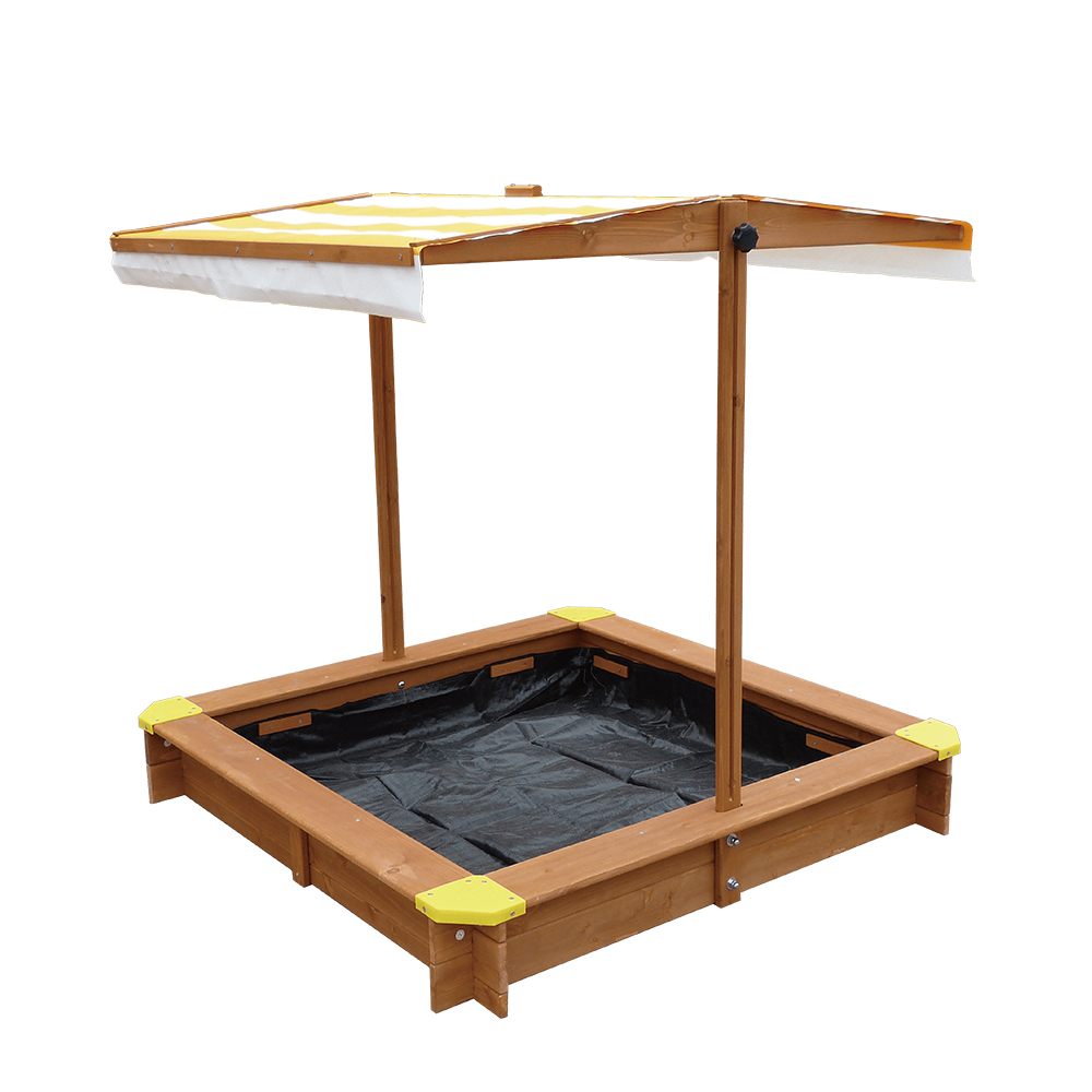 C167 Wooden Sandbox With Canopy