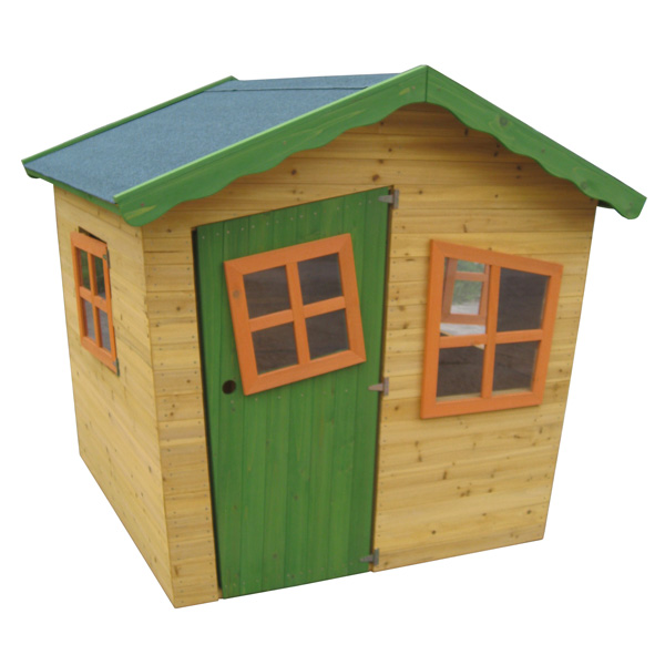 Colorful Wooden Kids Outdoor Playhouse