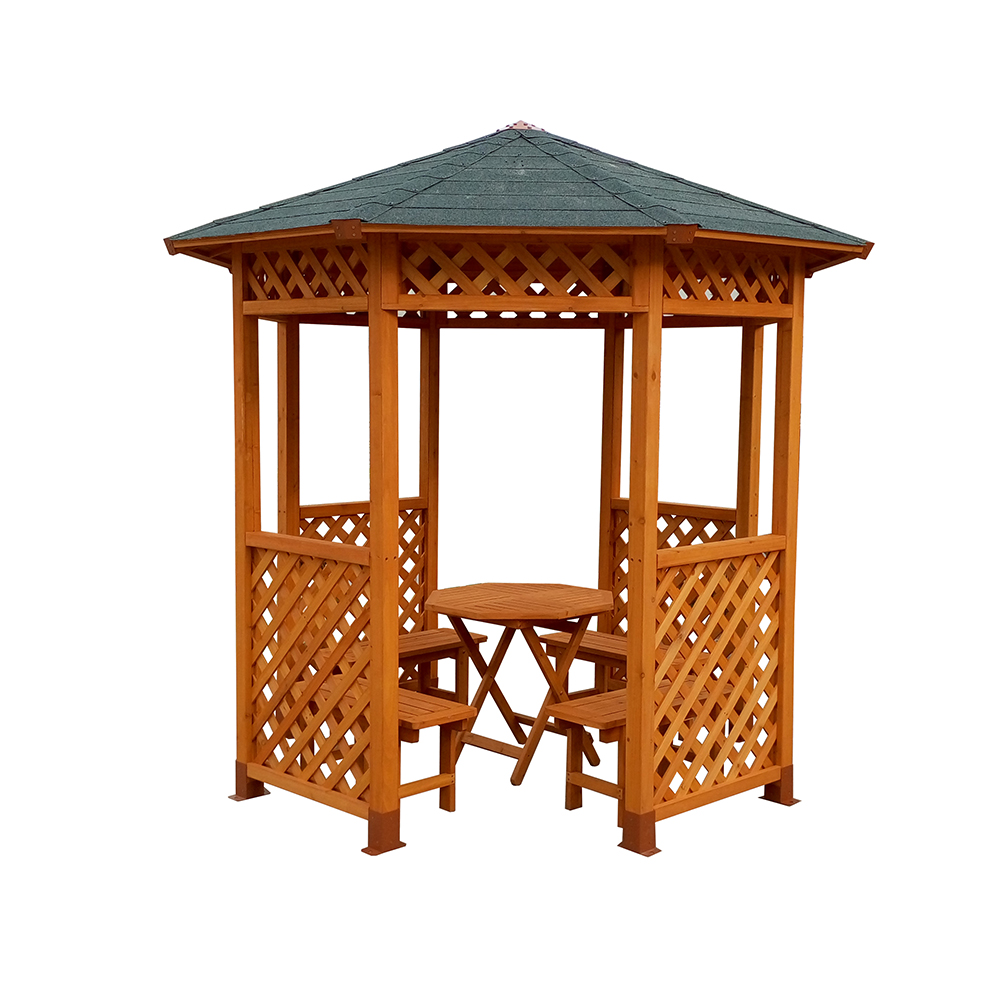  W015 Garden wooden octagonal gazebo