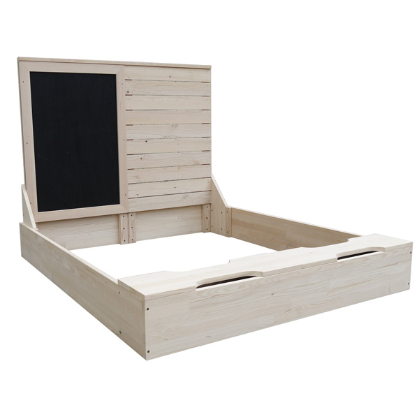  Children Sandbox with Integrated Bench Seats