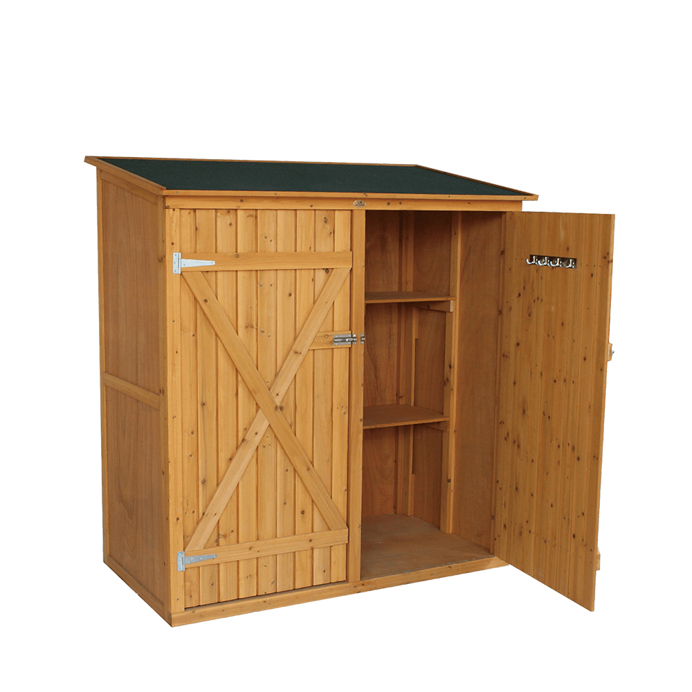  G414 Wooden Garden Shed With Tied Storage Space
