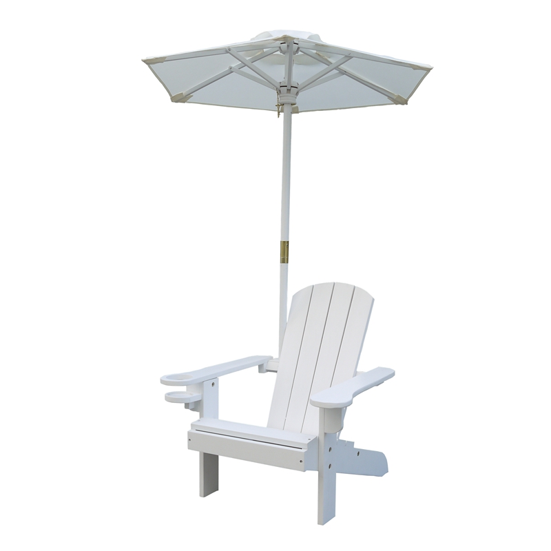 C397 Hot Sale Wooden Outdoor Children Adirondack Chair with Parasol