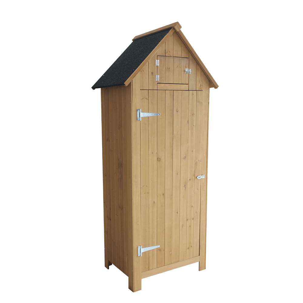 G395 Wooden Garden Shed With Apex Asphalt Roof And Raised Legs