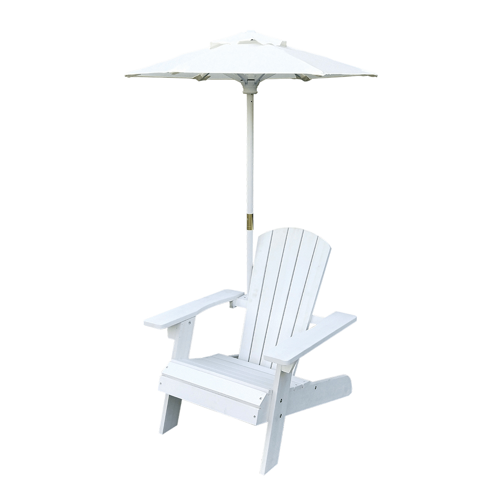 C497 Wood Outdoor Children Adirondack Chair With Parasol