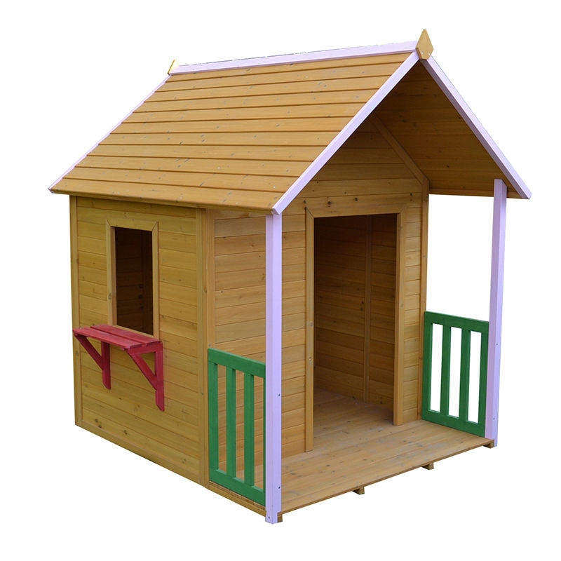 C280 children outdoor cubby wooden playhouse