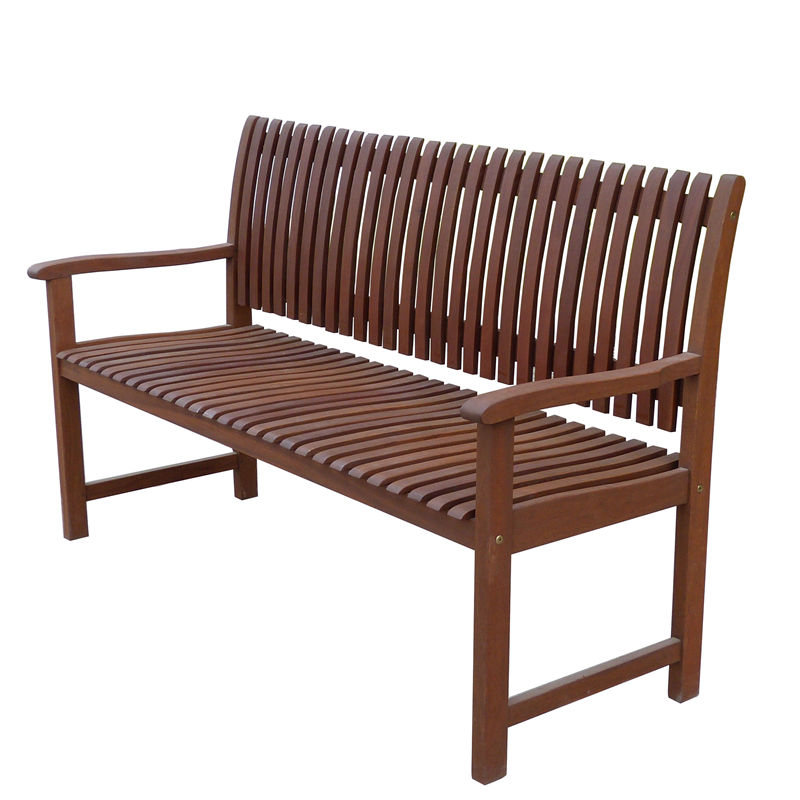 T228 Wood Garden Long Lounge Bench