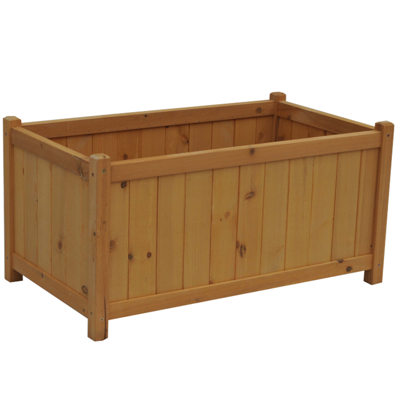 G054 Wooden Raised Garden Flower Vegetables Bed Wooden Planter Box