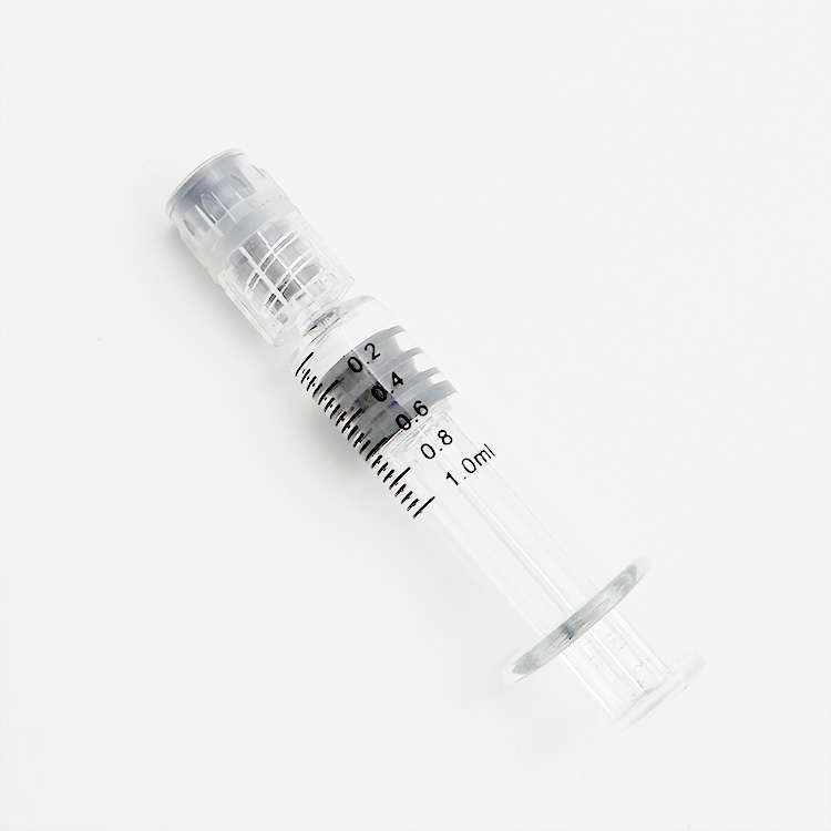 Food Grade Luer Lock 1.0ml Glass Syringe For Thc Cbd Oil