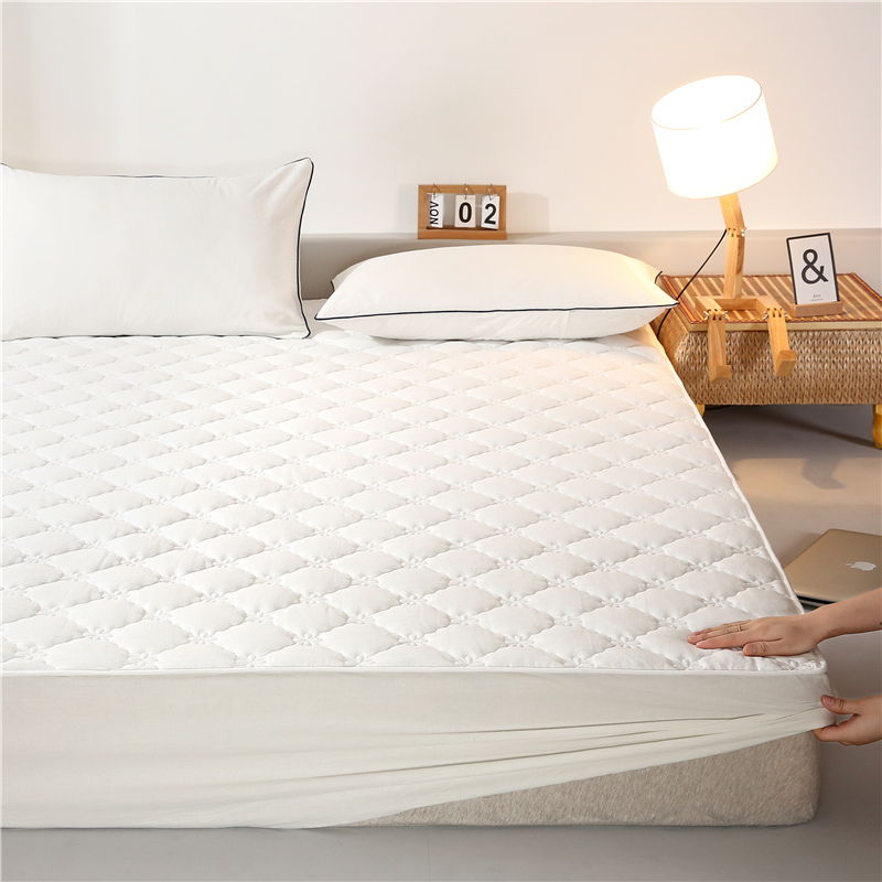 Supply King Size Hotel Bedroom White Bed Cover Elastic Mattress Protector