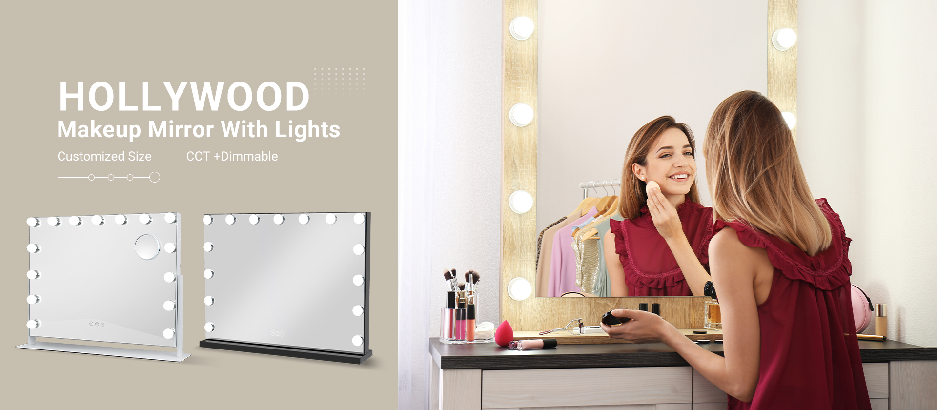 Led Mirror, Led Makeup, Mirror Cabinet - Greenergy