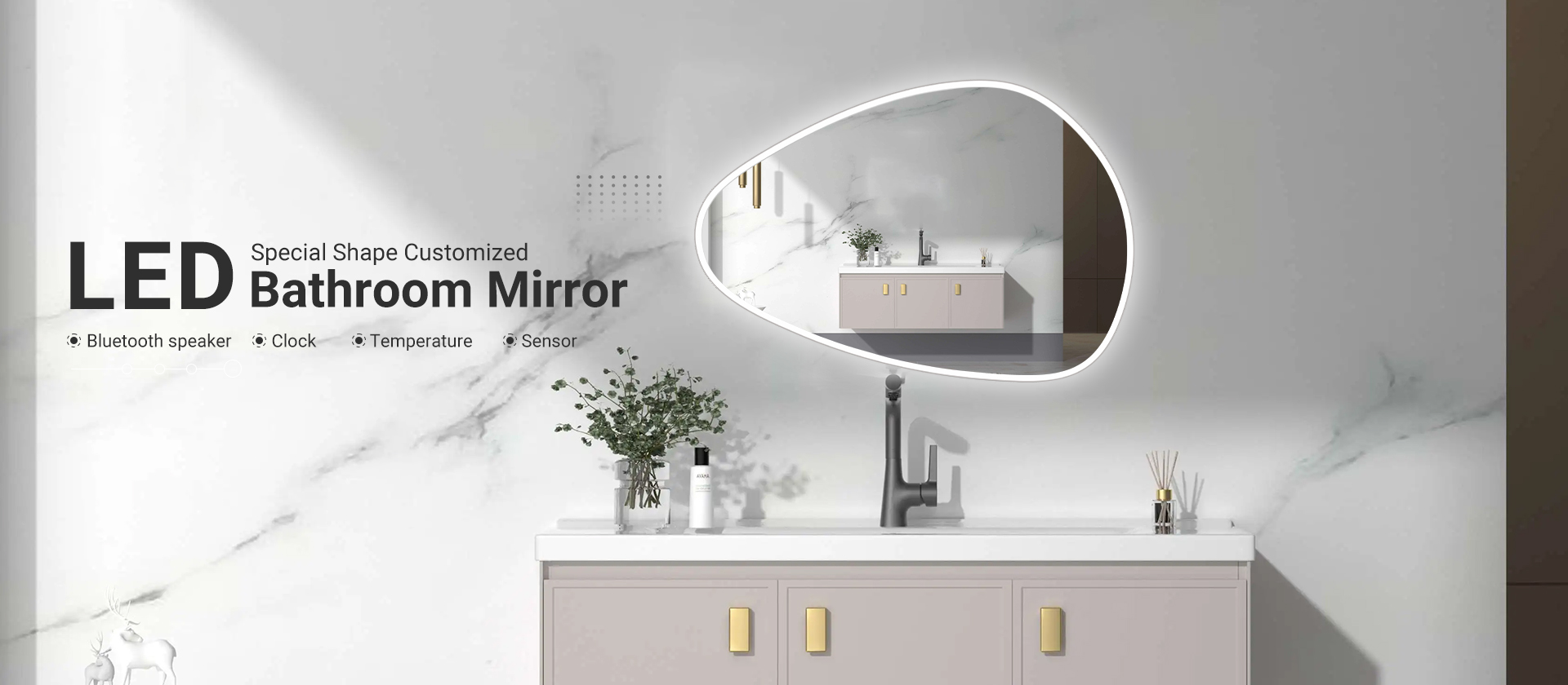Led Mirror, Led Makeup, Mirror Cabinet - Greenergy