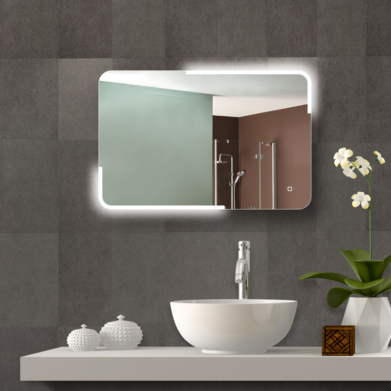 Stylish and Modern Floor Mirror with LED Lighting for Your Home