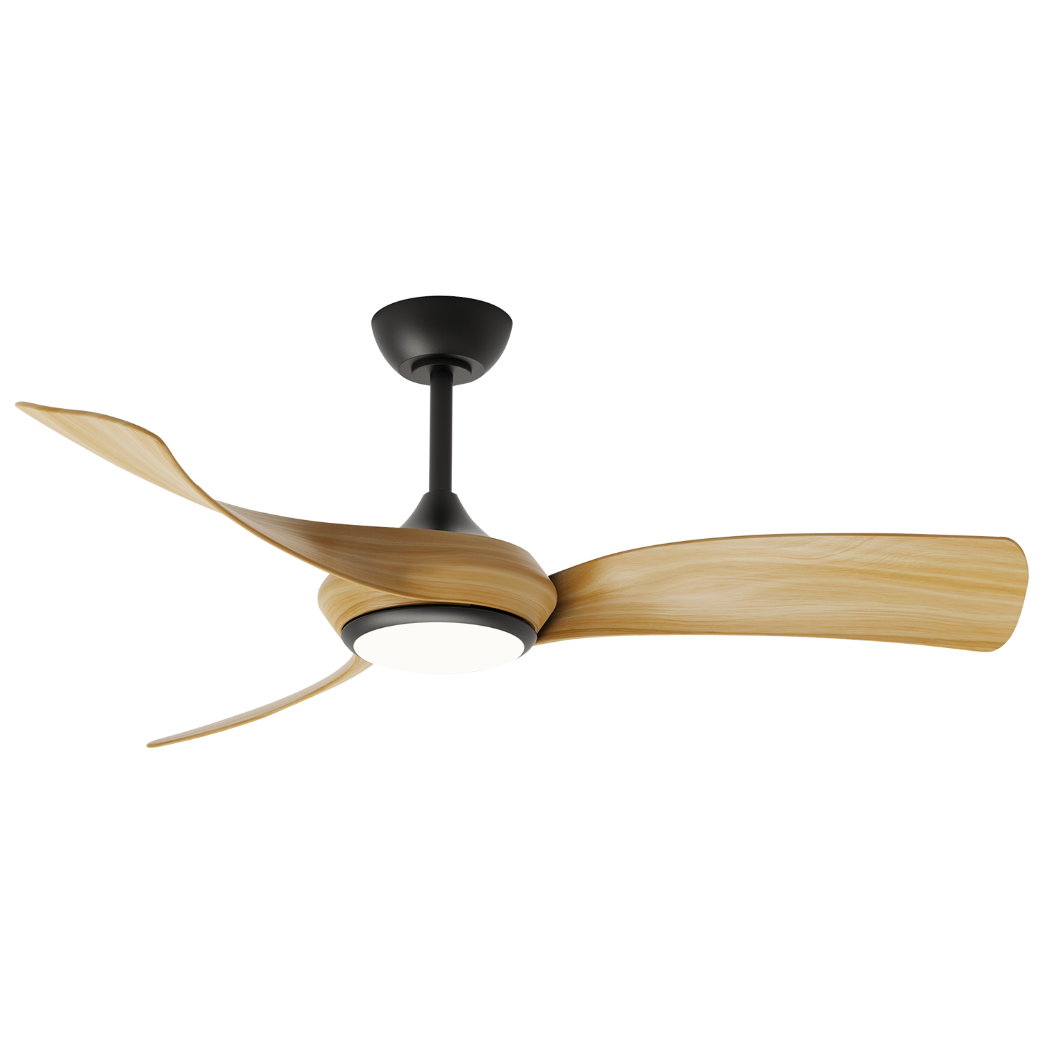 Gesheng Nordic Decorative 220v Selling Ceiling Fan and Light 3 ABS Blades Remote Control Ceiling Fan LED