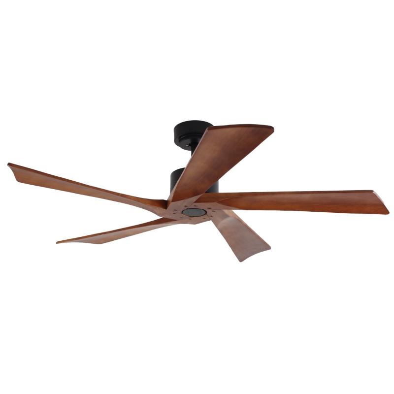 Western Manufacturer High Quality Solid Wood 5 Blades Cieling Fans Copper Dc Motor Control Remote Reverse Ceiling Fan
