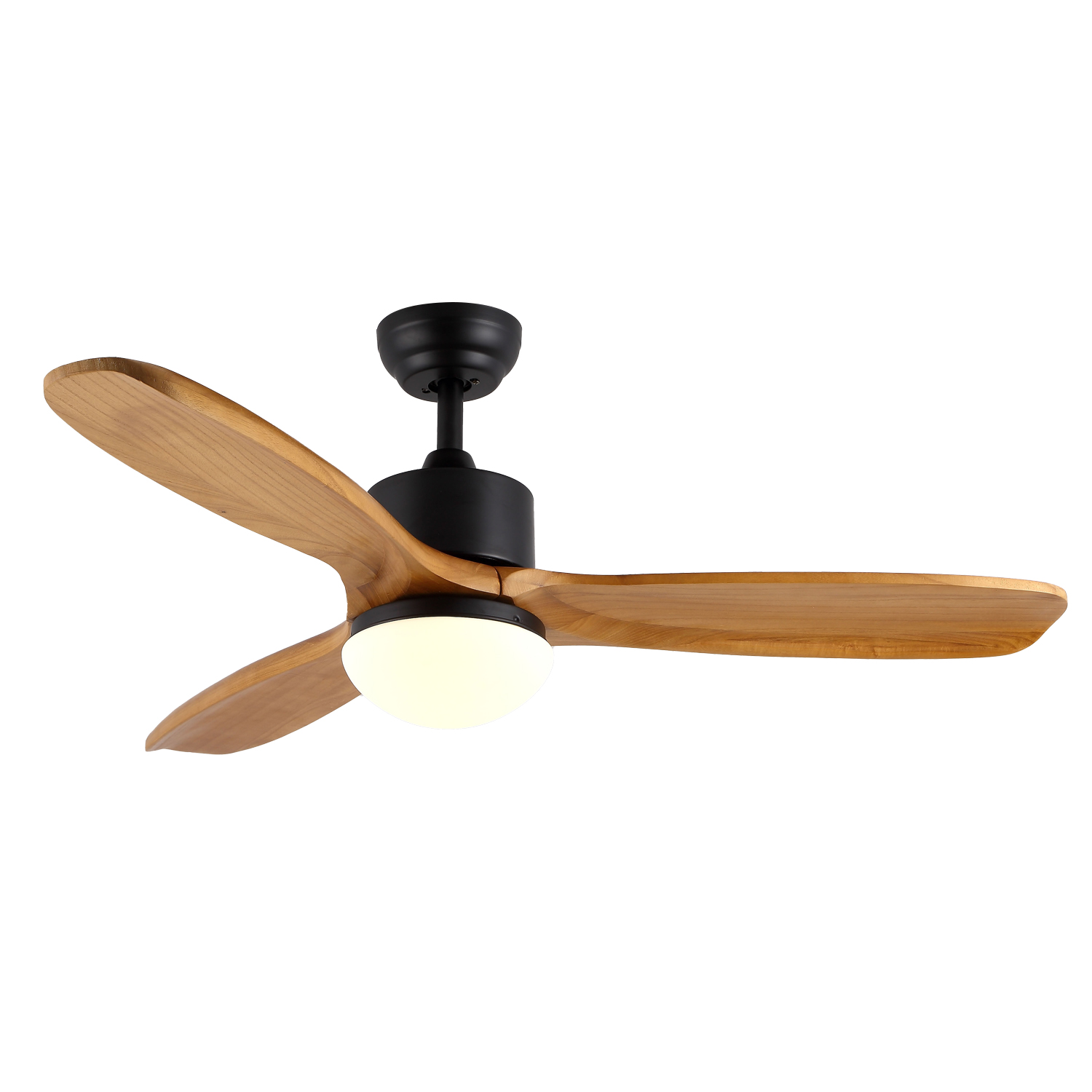 52 Inch Mdern Decorative 3 Wood Blades Dc Celling Fan with Remote