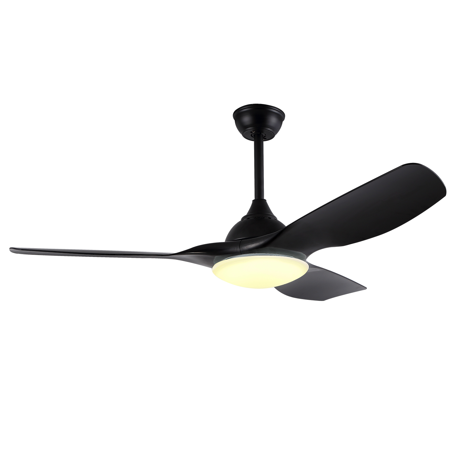 Modern Simple Cieling Fans 3 ABS Blades Fan Light Ceiling Dc Bldc Ceiling Fan with Light and Remote