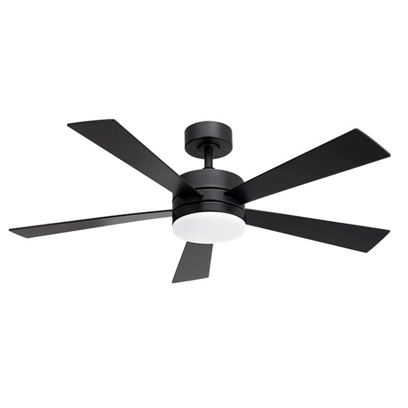 China Wholesale 48 Inch Black 5 ABS Blades Lampara Ventilador Orient Ceiling Fan with Light Parts