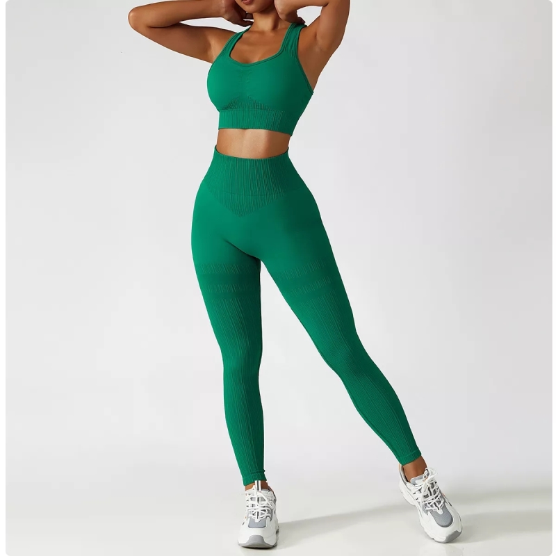 Women sportswear sport leggings gym fitness seamless yoga active wear sets