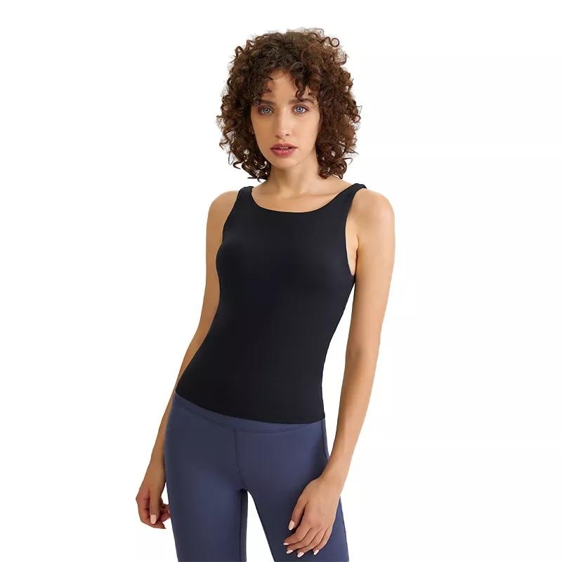High Quality Low MOQ OEM ODM Blank Workout  Seamless Female Ladies Tank Top