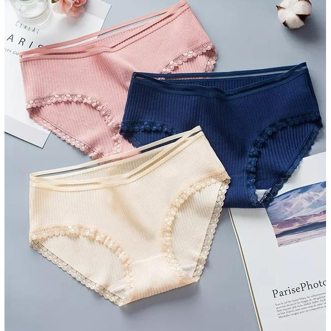 Wholesale thread female briefs high quality breathable women's sexy cotton panties ladies underwear