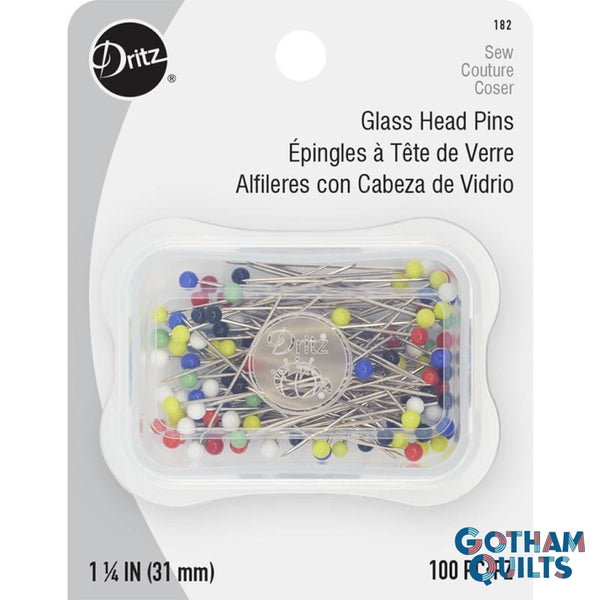 Glass Head Pins - Dritz