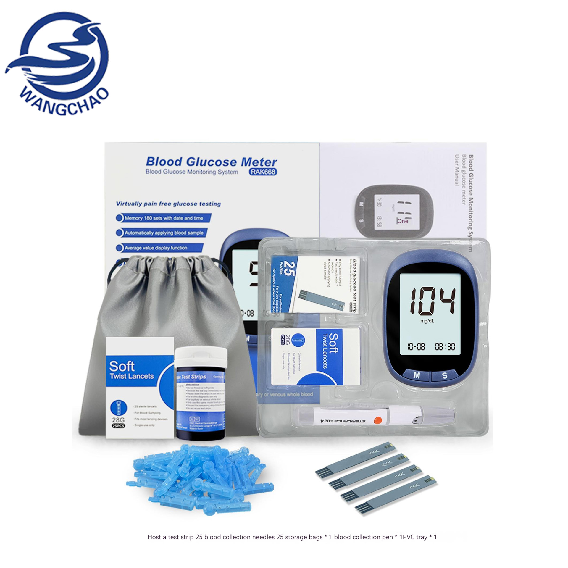 Smart blood glucose monitor: accurate monitoring, health protection
