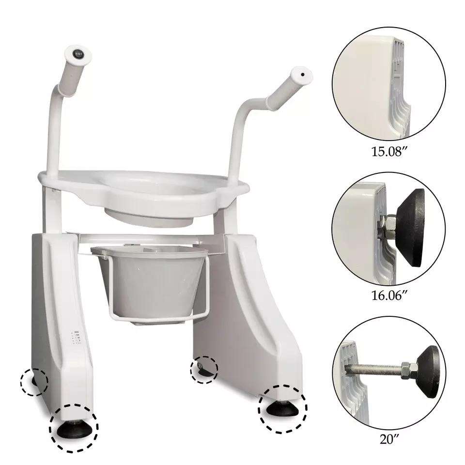 Medical Toilet Seat Bath Chair Armrest Electric Lift Up Tool