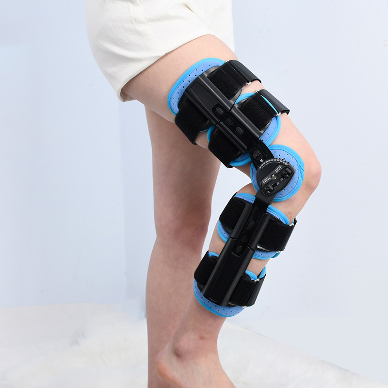 Wholesale Adjustable JQ-01 Knee Joint Fixation Brace for Knee and Ligament Strain Rehabilitation Immobilization