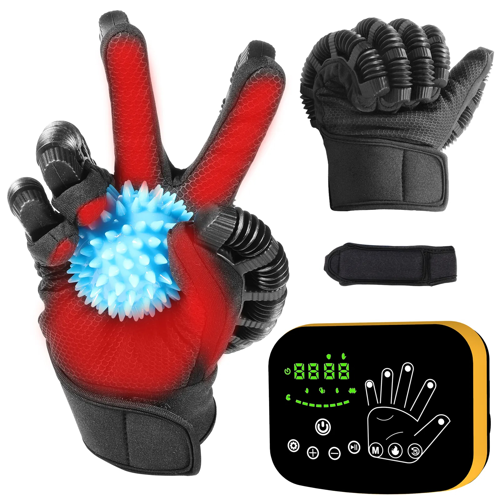 Wholesale RG-131 Heating Function Electric Hand Therapy Gloves for Stroke Patients