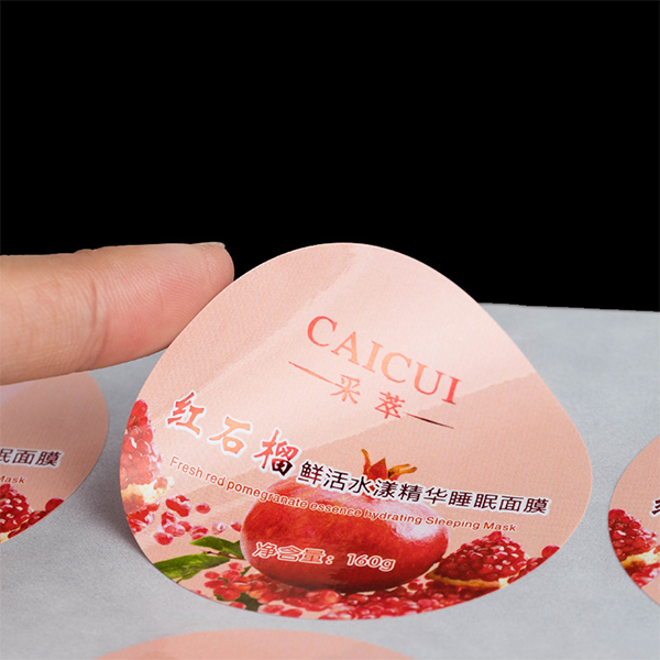 Printing Custom Brand Adhesive Cosmetic Round Label Stickers
