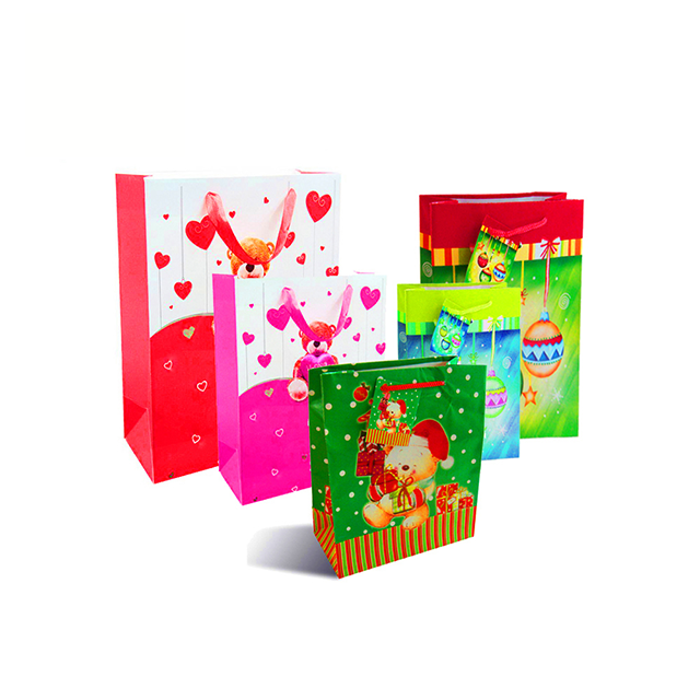  Custom Printed Art Paper Shopping Bag Wholesale Gift Packaging Paper Bags