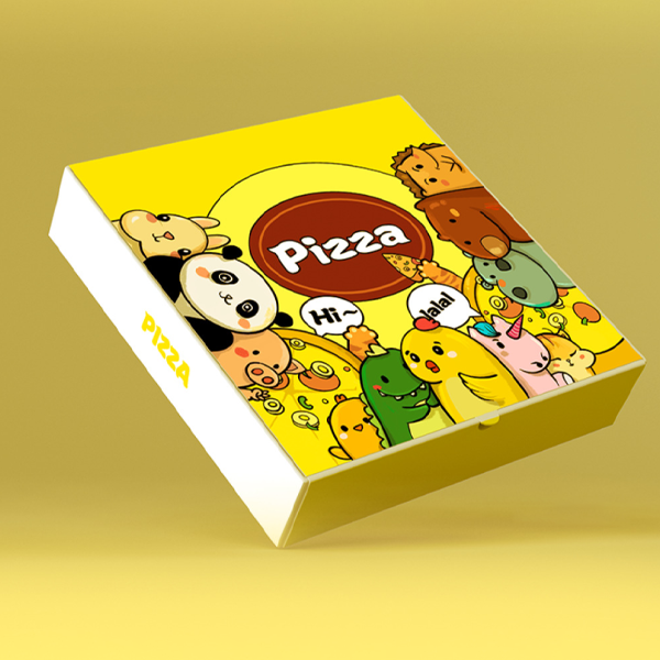 Wholesale Custom Disposable 7/9/10/12 inch Corrugated Fast Food Container Box Takeaway Paper Pizza Packaging Boxes