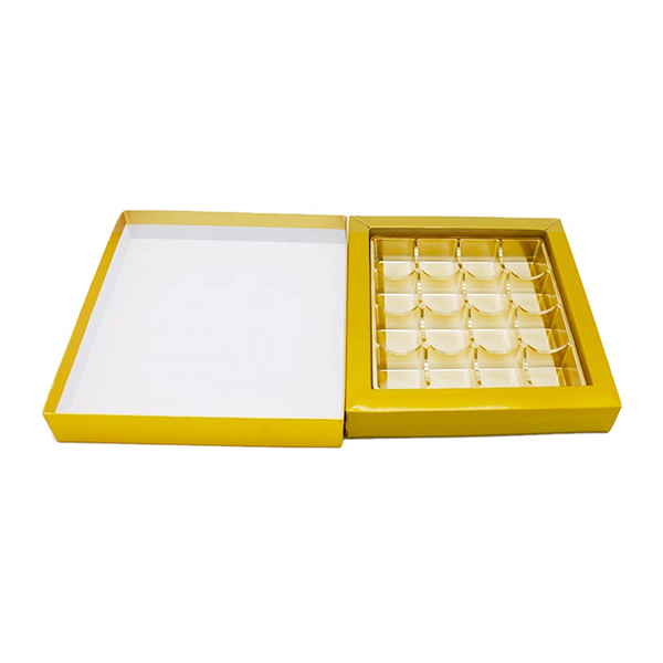 Luxury Paper Empty Food Packaging Surprise Chocolate Gift Box with Paper Insert