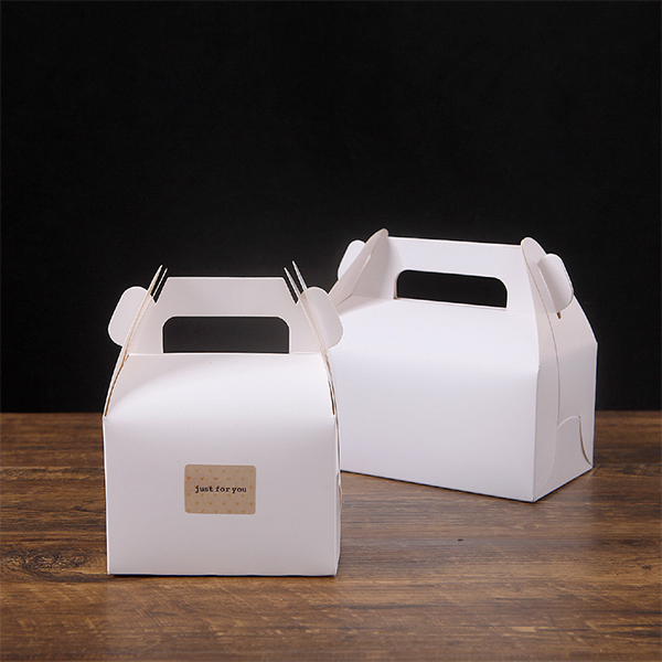 2022 China Wholesale Disposable Bread Paper Boxes Portable Cake Biscuit Gift Packaging Box