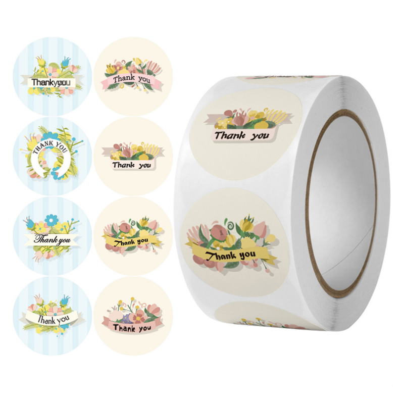 Amazon 1 inch Round 500 Thank You Stickers for Shops to Use on Gift Boxes and Envelopes