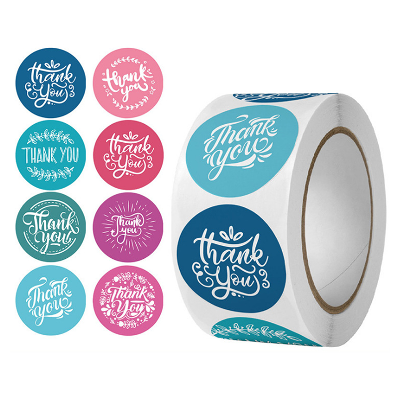 Wholesale Gift Box Must Haves Thank You Round Stickers for Your Business