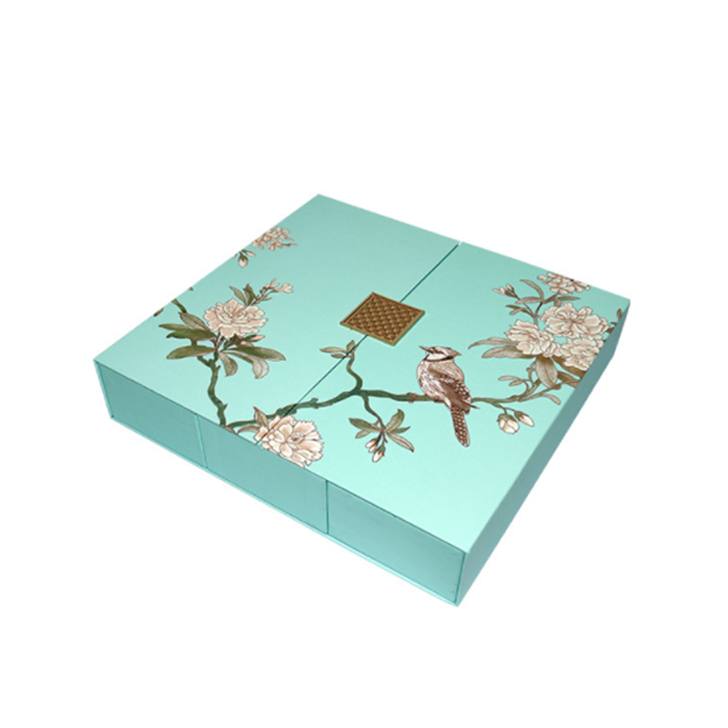 Custom Manufacturer Printing Food Packaging Mooncake Cake Gift Paper Box With Logo