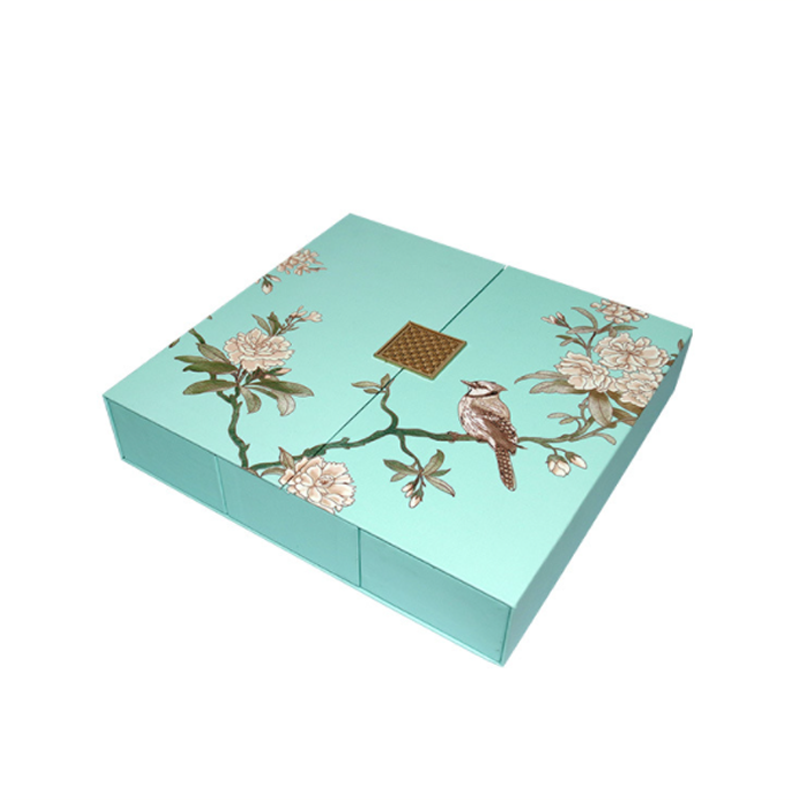  Custom Manufacturer Printing Food Packaging Mooncake Cake Gift Paper Box With Logo