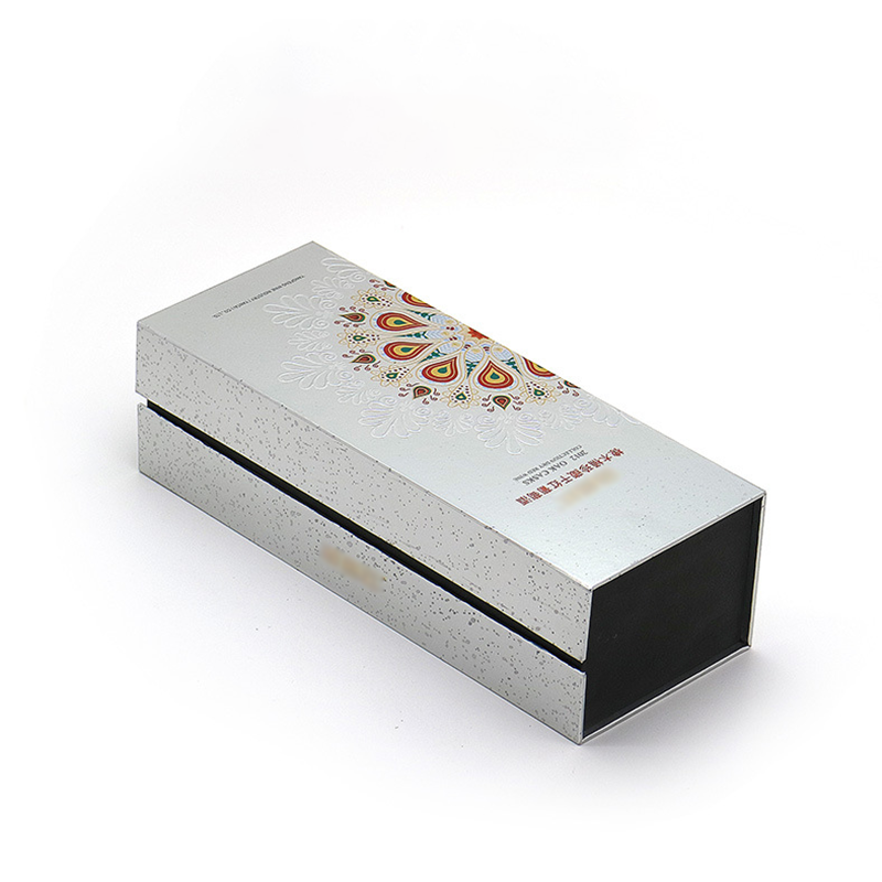 High-grade Silver Magnetic Packaging with Personal Logo Custom Printing Rigid Box
