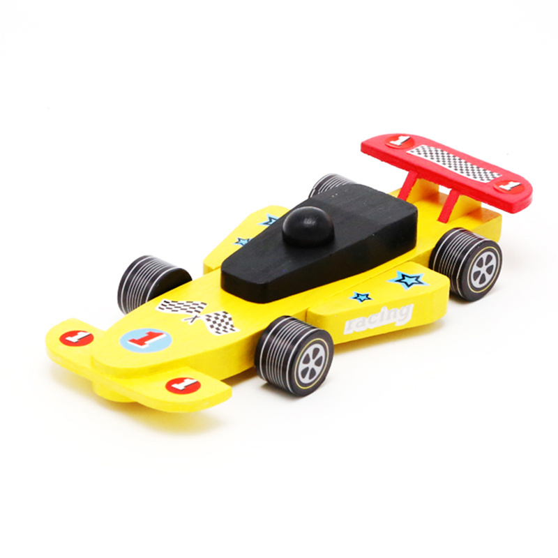 Little room Factory Direct Happy Concert Custom Mini Wooden Baby Children Toys Car Vehicle For Kids