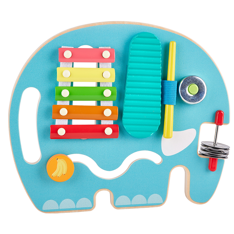 Little Room Elephant Mini Band | Toddlers &amp; Kids Multiple Musical Wooden Instrument Set